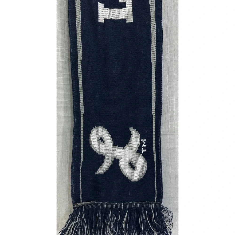 Ruffneck Scarves 2016 Cowboys Navy & Silver Lead the Charge Reversible Scarf